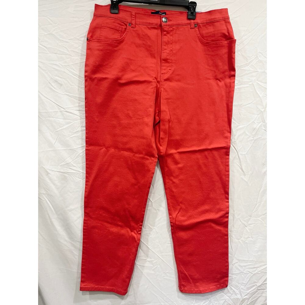 Basic Editions Stretch Cotton Jeans Women’s 18 Classic Fit Tapered Leg